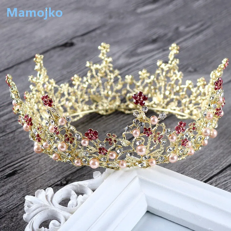 Mamojko Baroque Full Circle Round Pearl Rhinestone Flower Crown For Women Bridal Tiara Wedding Hair Accessory Hairwear
Mamojko Baroque Full Circle Round Pearl Rhinestone Flower Crown For Women Bridal Tiara Wedding Hair Accessory Hairwear