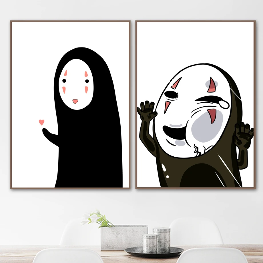 Spirited Away Anime Poster And Prints No Face Man Nordic Wall Art Canvas Painting Wall Pictures Living Room Kids Bedroom Decor
Spirited Away Anime Poster And Prints No Face Man Nordic Wall Art Canvas Painting Wall Pictures Living Room Kids Bedroom Decor