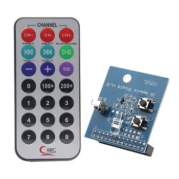 Raspberry Pi 3 IR Infrared Receiver & Transmitter Expansion Board w/ Remote Controller IR Kit for Raspberry Pi 3 Model B, 2B, B+
Raspberry Pi 3 IR Infrared Receiver & Transmitter Expansion Board w/ Remote Controller IR Kit for Raspberry Pi 3 Model B, 2B, B+