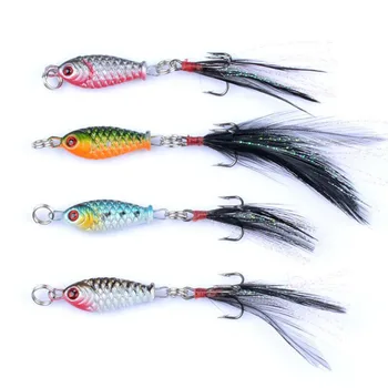 4pcs/lot Fishing Lures Feather Lead Fish 6cm 3.2g VIB winter Wobblers Artificial Fishing Tackle With Hooks Water Bait Pesca
4pcs/lot Fishing Lures Feather Lead Fish 6cm 3.2g VIB winter Wobblers Artificial Fishing Tackle With Hooks Water Bait Pesca