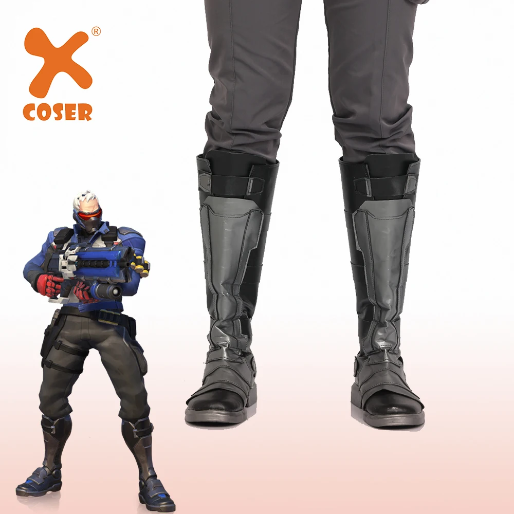 Xcoser OVERWATCH Soldier 76 Boots Cosplay Costume High Quality Mid Calf Boots Halloween Party Dress Professional Cosplay Shoes
Xcoser OVERWATCH Soldier 76 Boots Cosplay Costume High Quality Mid Calf Boots Halloween Party Dress Professional Cosplay Shoes