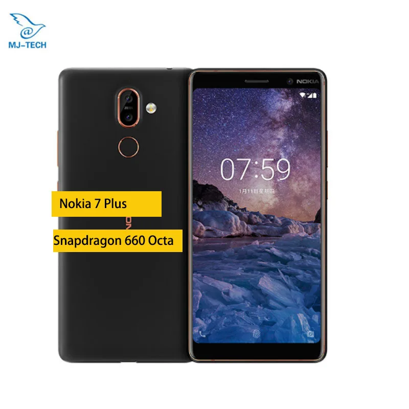 Nokia 7 Plus 6G 64G Mobile Phone 6.0'' FHD 2160*1080 Snapdragon 660 Octa core Cellphone 3800mAh 4G LTE NFC Smartphone
Nokia 7 Plus 6G 64G Mobile Phone 6.0'' FHD 2160*1080 Snapdragon 660 Octa core Cellphone 3800mAh 4G LTE NFC Smartphone