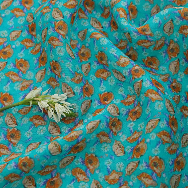 High quality pure ramie sewing fabric Lake blue fabric The summer dress clothing material
High quality pure ramie sewing fabric Lake blue fabric The summer dress clothing material