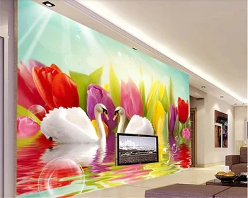 beibehang Silk wallpaper personality flowersbeautiful Swan Lake mural TV background wall wallpapers for living room wallpaper 3d
beibehang Silk wallpaper personality flowersbeautiful Swan Lake mural TV background wall wallpapers for living room wallpaper 3d