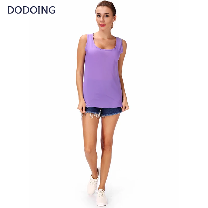 DODOING Sexy Tanks Tops Female 2018 New Fashion Women Chiffon Casual Solid Round Neck Red And Purple Tank Tops Size M-3XL
DODOING Sexy Tanks Tops Female 2018 New Fashion Women Chiffon Casual Solid Round Neck Red And Purple Tank Tops Size M-3XL