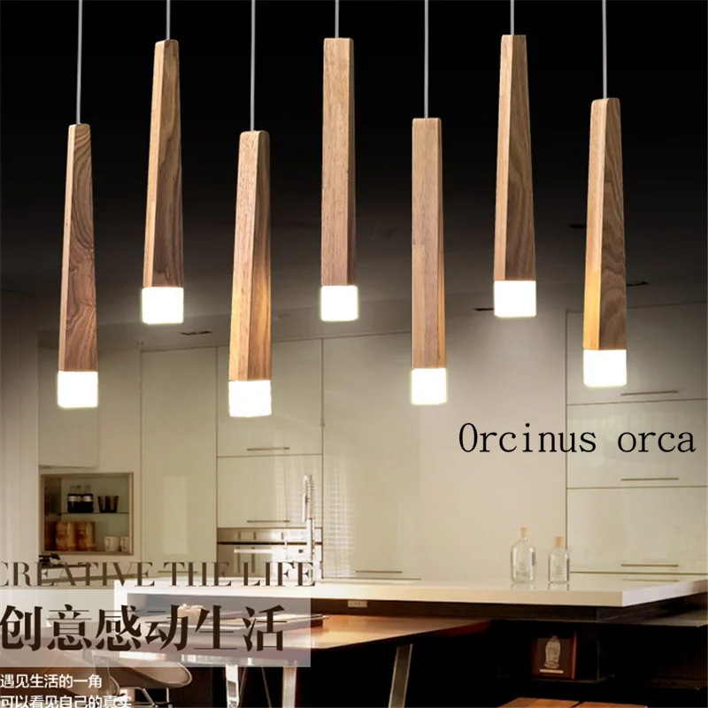 Art Chandelier simple restaurant LED single head Nordic solid wood rectangular creative Chandelier Postage free
Art Chandelier simple restaurant LED single head Nordic solid wood rectangular creative Chandelier Postage free