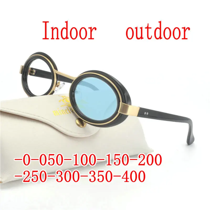 Retro Round cat Color Sun Photochromic Finished Myopia Eyeglasses Frame Men Women with color lens Sun glasses Myopia Eyewear FML
Retro Round cat Color Sun Photochromic Finished Myopia Eyeglasses Frame Men Women with color lens Sun glasses Myopia Eyewear FML