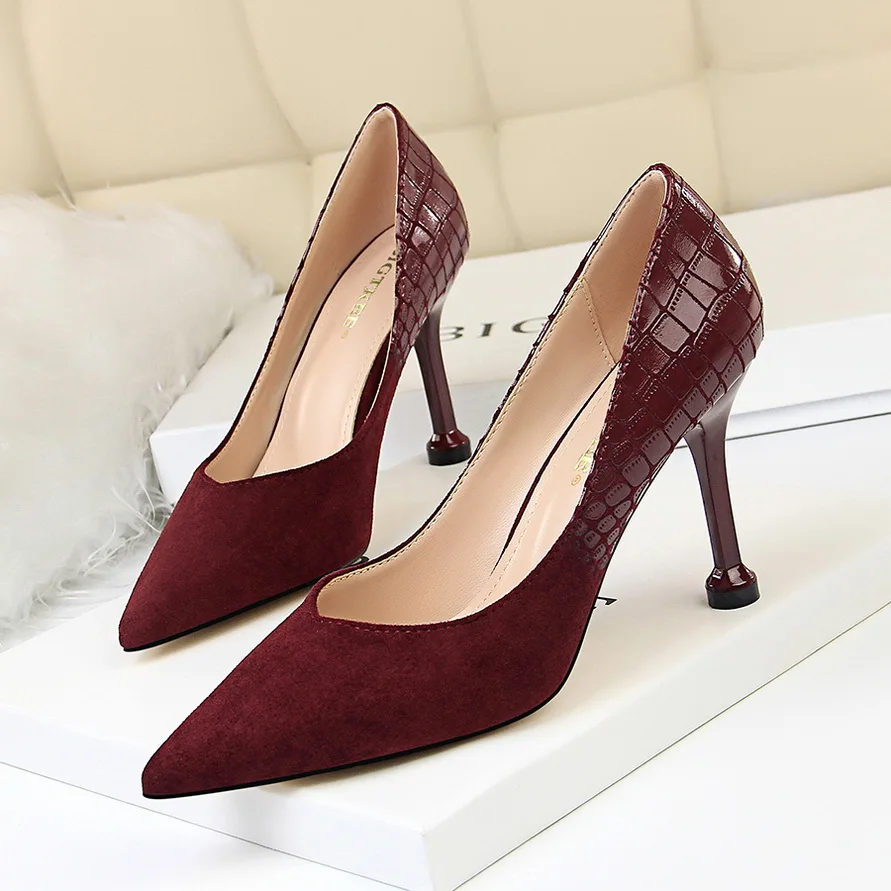 Women High Heels Sexy Pumps Pointed Kitten Shoes Fashion Wedding Party Shoe | Обувь