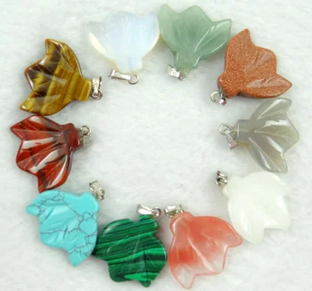 Natural stone Turquoises Quartz Crystal tiger eye leaves pendant for diy Jewelry making necklace Accessories 12pcs
Natural stone Turquoises Quartz Crystal tiger eye leaves pendant for diy Jewelry making necklace Accessories 12pcs