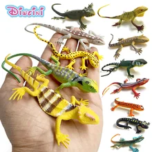 12 шт./ящерицы reptile Моделирование Пластиковые лес диких животных модель игрушки украшения Реалистичные ПВХ фигурка домашнего декора подарок...(China)