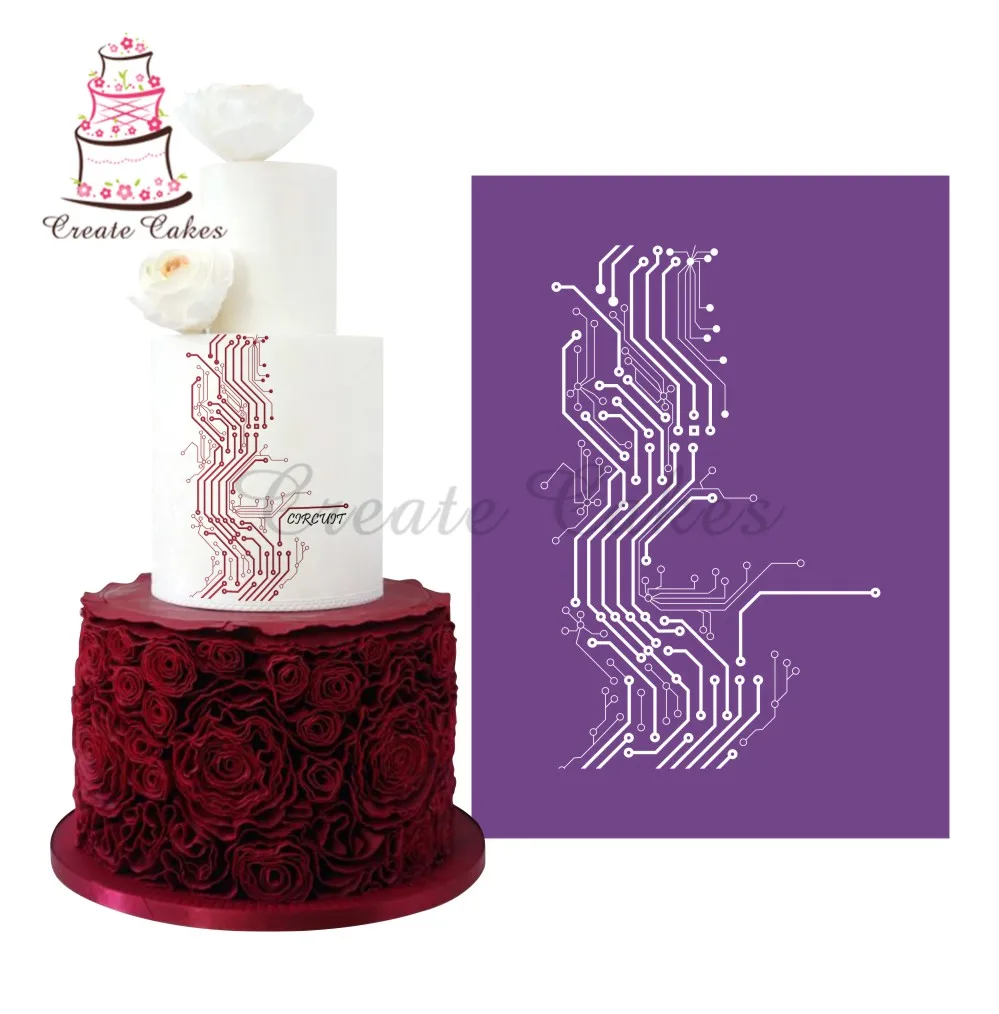 New Circuit Diagram Cake Mesh Stencil for Cake Design Fondant Lace Mold Fabric Stencils Decorating MST-30
New Circuit Diagram Cake Mesh Stencil for Cake Design Fondant Lace Mold Fabric Stencils Decorating MST-30