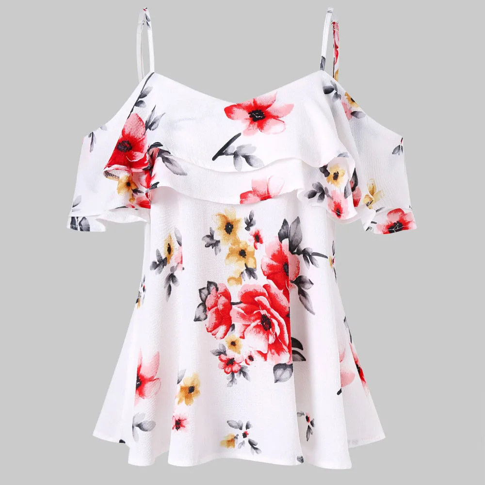 MUQGEW fashion women 's blouses shirt 2019 summer Floral Printing Off Shoulder Shirt Sleeveless Vest Tank Tops Blouse blusas fem
MUQGEW fashion women 's blouses shirt 2019 summer Floral Printing Off Shoulder Shirt Sleeveless Vest Tank Tops Blouse blusas fem