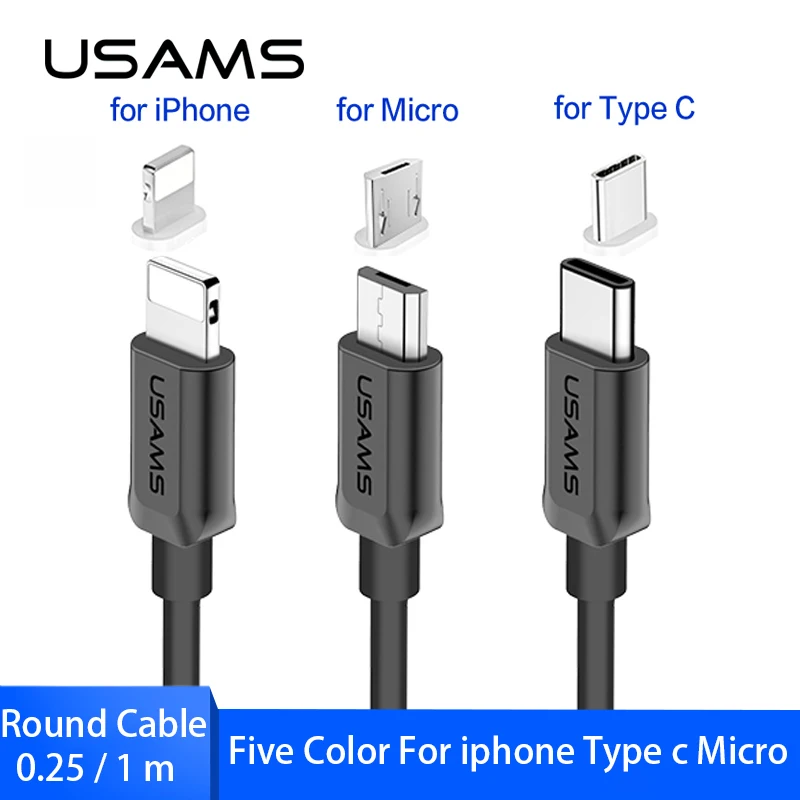 USAMS Type C Micro USB Cable Charging Cable Charger Wire 0.25 1M USB Cable for iPhone 7 iPad iOS Mobile Phone Cables For Android
USAMS Type C Micro USB Cable Charging Cable Charger Wire 0.25 1M USB Cable for iPhone 7 iPad iOS Mobile Phone Cables For Android