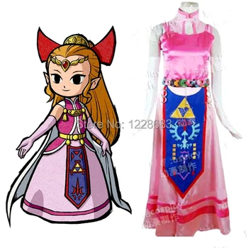 Free Shipping New Custom Made Women The Legend of Zelda Cosplay Princess Zelda Costume
Free Shipping New Custom Made Women The Legend of Zelda Cosplay Princess Zelda Costume