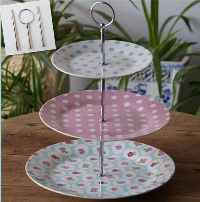 Cheap shipping- 3 tiers round style cake stand rods/ceramic fruit tray handles sliver color(Excluding plate) home decor
Cheap shipping- 3 tiers round style cake stand rods/ceramic fruit tray handles sliver color(Excluding plate) home decor