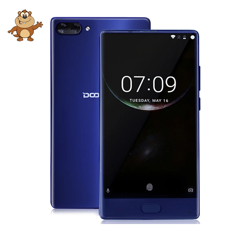 

DOOGEE MIX 6GB+64GB bezel-less Smartphone Dual Camera 5.5'' AMOLED MTK Helio P25 Octa Core mobile phones Android 7 In Stock