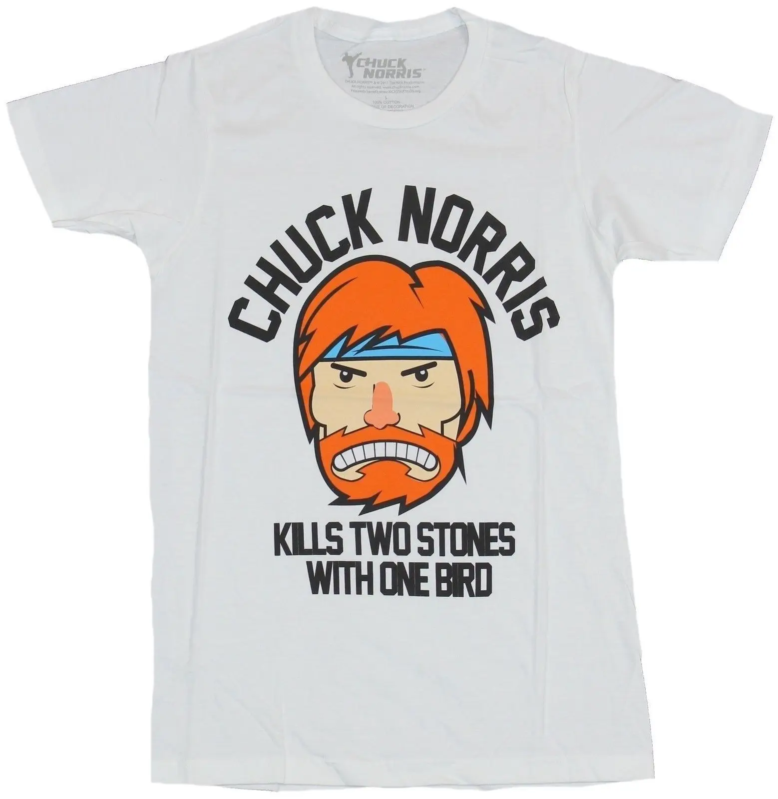 Chuck Norris Mens T-Shirt - Cartoon Face Kills Two Stones With One Bird Cool Casual pride t shirt men Unisex Fashion tshirt
Chuck Norris Mens T-Shirt - Cartoon Face Kills Two Stones With One Bird Cool Casual pride t shirt men Unisex Fashion tshirt