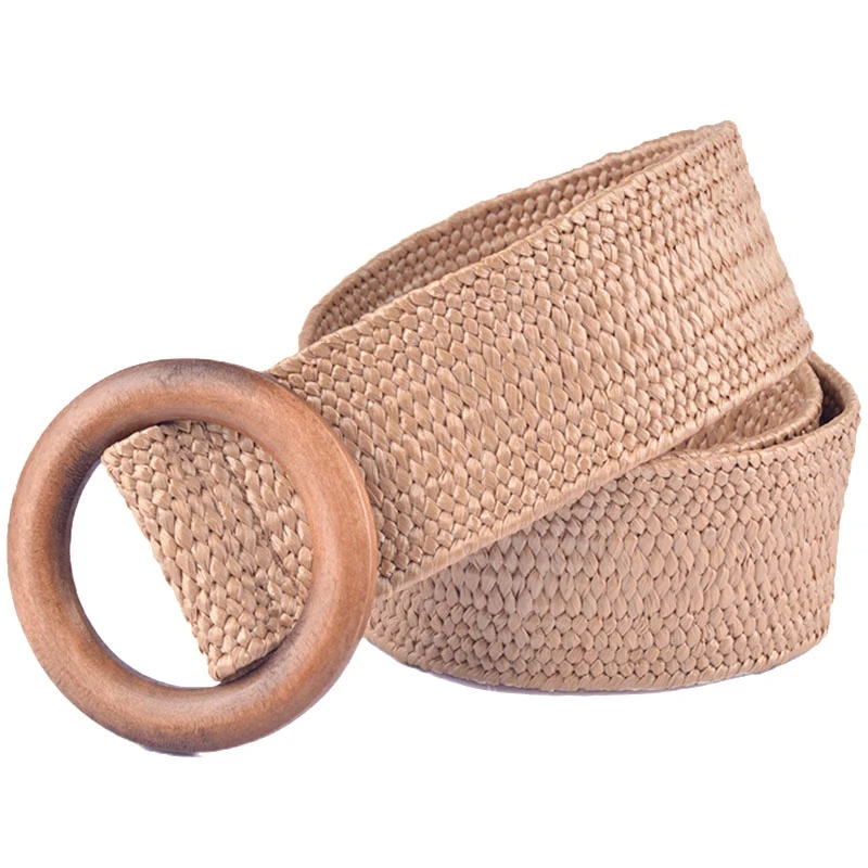 NEW-Braided Belt With Wooden Buckle Ladies Casual Solid Luxury Fashion Dress Summer Women Women Straw Belt Wood
NEW-Braided Belt With Wooden Buckle Ladies Casual Solid Luxury Fashion Dress Summer Women Women Straw Belt Wood