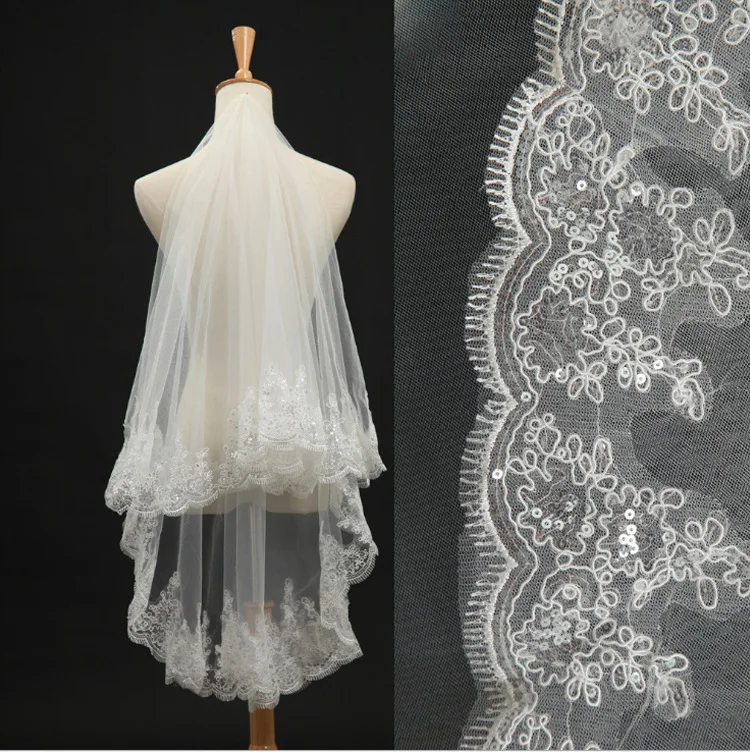 2019 New Wedding Accessories One Layer lace Edge Crocheted White Ivory Bridal Veil
2019 New Wedding Accessories One Layer lace Edge Crocheted White Ivory Bridal Veil