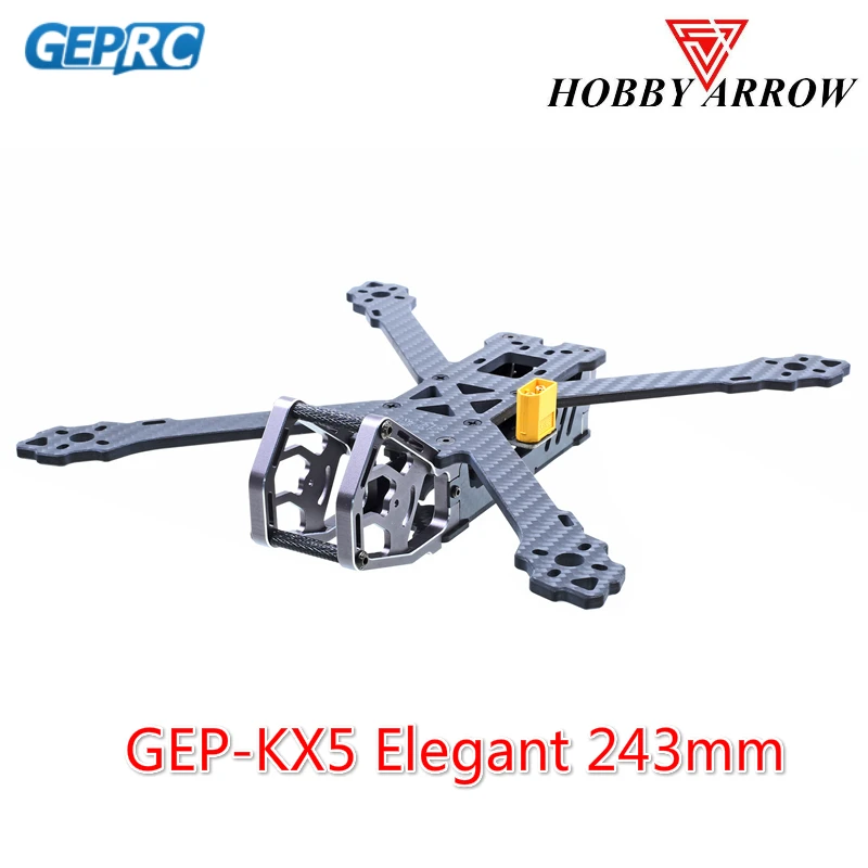 GEPRC GEP-KX5 Elegant 243mm RC FPV Racing Drone X Frame Kit 4mm Arm with 5V & 12V PDB
GEPRC GEP-KX5 Elegant 243mm RC FPV Racing Drone X Frame Kit 4mm Arm with 5V & 12V PDB