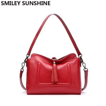 SMILEY SUNSHINE tassel hobos women bags genuine leather shoulder bags female crossbody bags ladies small leather handbags red
SMILEY SUNSHINE tassel hobos women bags genuine leather shoulder bags female crossbody bags ladies small leather handbags red