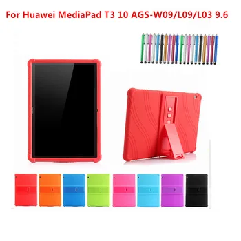 Soft Silicon Case For Huawei MediaPad T3 10 AGS-L09 AGS-W09 9.6"Tablet PC stand cover for huawei mediapad T3 10 case+Stylus Pen
Soft Silicon Case For Huawei MediaPad T3 10 AGS-L09 AGS-W09 9.6"Tablet PC stand cover for huawei mediapad T3 10 case+Stylus Pen