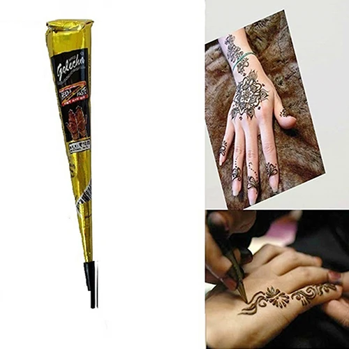 2016 New 1Pc Temporary Tattoo Painted Quick-Drying Cream Herbal Cones Drawing Body Art
2016 New 1Pc Temporary Tattoo Painted Quick-Drying Cream Herbal Cones Drawing Body Art