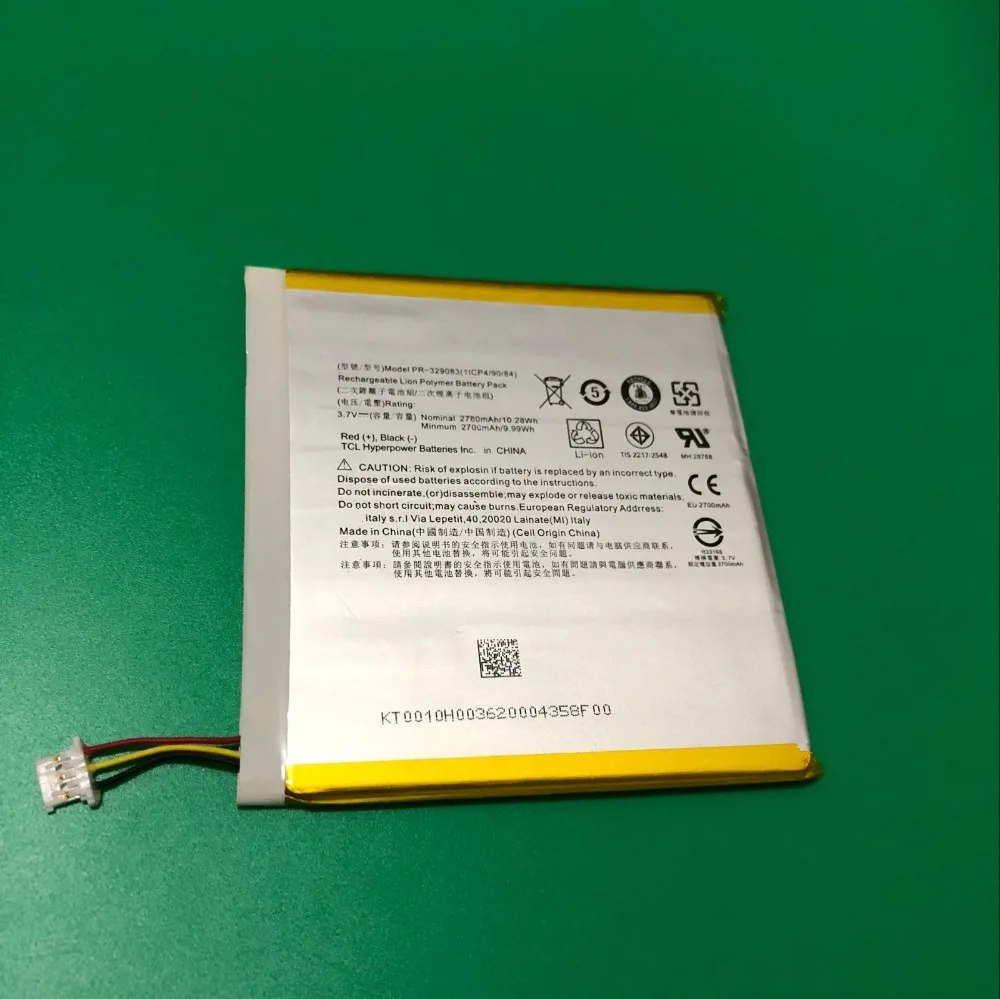 NEW 2700mAh Battery KT.0010H.003, PR-329083, PR-329083(1ICP4/90/84) for Acer Iconia One 7 B1-770
NEW 2700mAh Battery KT.0010H.003, PR-329083, PR-329083(1ICP4/90/84) for Acer Iconia One 7 B1-770