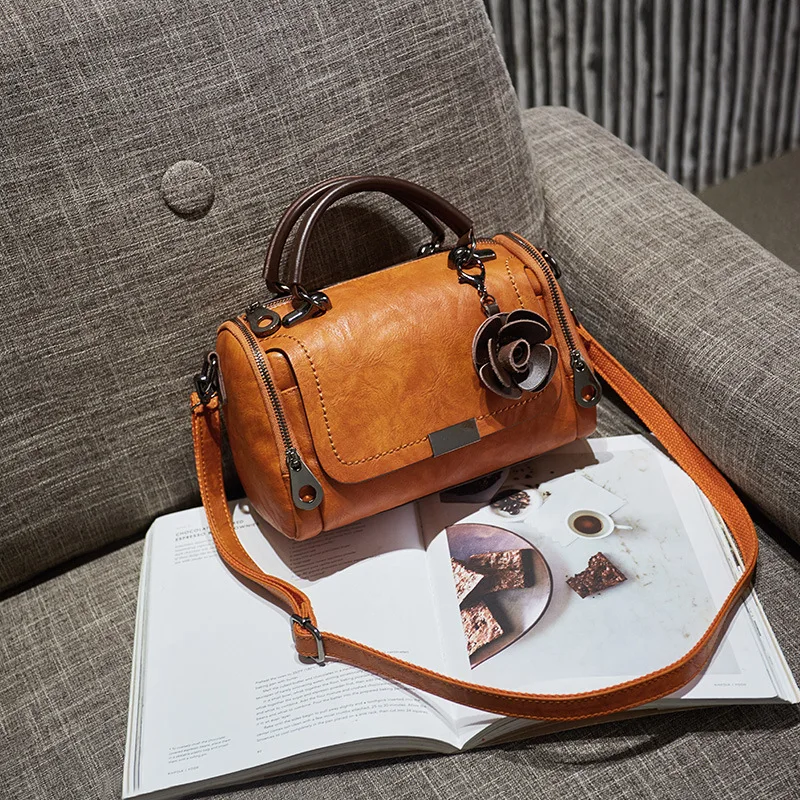 Women's Shoulder Handbag Rose Petal Flower Ladies Crossbody Bag (TWH29)