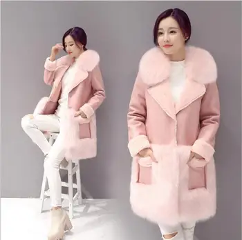 2017 autumn and winter new women lamb fur collar coat long imitation fox fur fur fashion jacket women
2017 autumn and winter new women lamb fur collar coat long imitation fox fur fur fashion jacket women