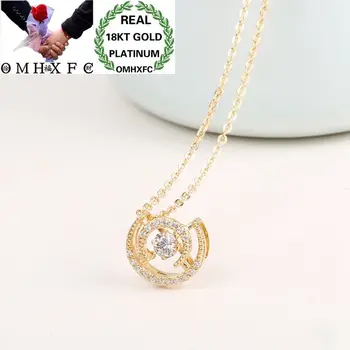 OMHXFC Wholesale European Fashion Woman Girl Party Birthday Wedding Gift Round White AAA Zircon 18KT Gold Pendant Necklace EX03
OMHXFC Wholesale European Fashion Woman Girl Party Birthday Wedding Gift Round White AAA Zircon 18KT Gold Pendant Necklace EX03