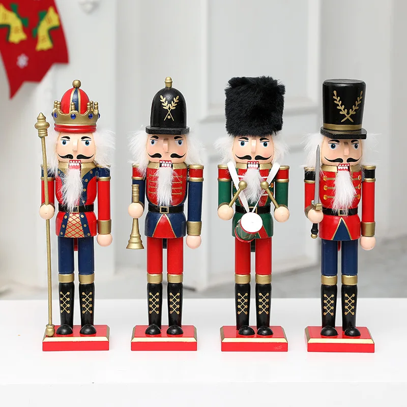 Solid Wood Nutcracker Soldiers Gift Set Classic Hand Painting Doll Great Home Decoration 4Pcs/set 30CM R147
Solid Wood Nutcracker Soldiers Gift Set Classic Hand Painting Doll Great Home Decoration 4Pcs/set 30CM R147