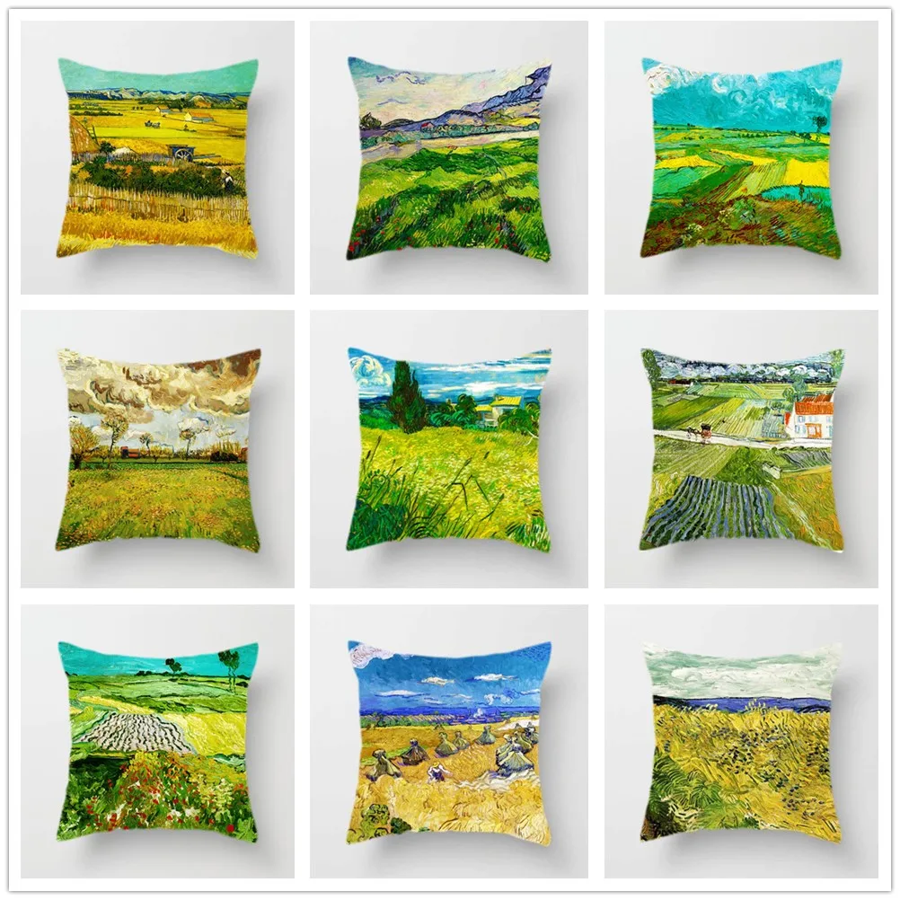 Van Gogh's Field Cushion Cover Peach Skin Oil Painting Countryside Style Decorative Pillowcases for Sofa Bed Home Decor 45x45cm
Van Gogh's Field Cushion Cover Peach Skin Oil Painting Countryside Style Decorative Pillowcases for Sofa Bed Home Decor 45x45cm