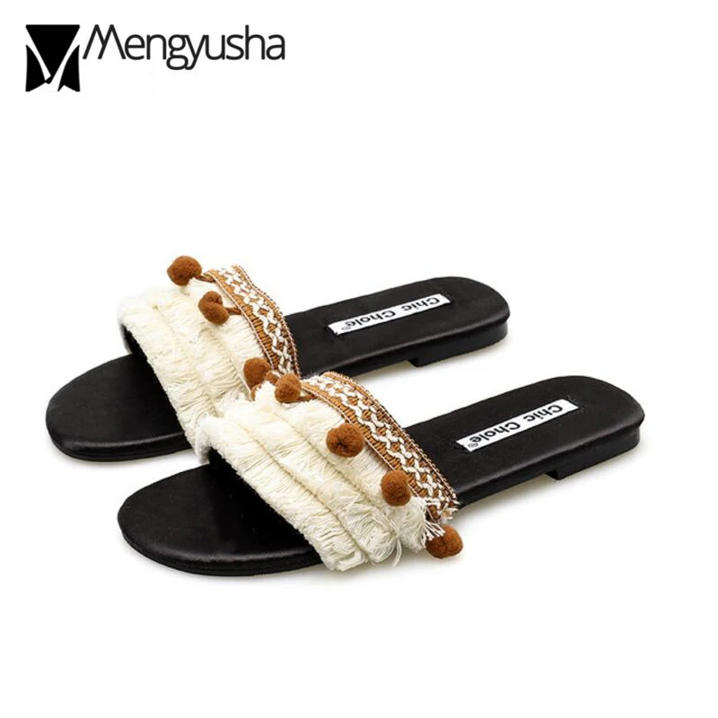 boheme pompon slippers women famous designer fringe flip flops flat summer beach shoes woman tassel sandals sapato feminino c426
boheme pompon slippers women famous designer fringe flip flops flat summer beach shoes woman tassel sandals sapato feminino c426