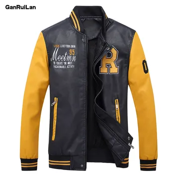 2019 New Jackets Men Embroidery Baseball Jackets Coats Pu Faux Leather Slim Fit Zipper Casual College Luxury Brand Coat B0267 
2019 New Jackets Men Embroidery Baseball Jackets Coats Pu Faux Leather Slim Fit Zipper Casual College Luxury Brand Coat B0267