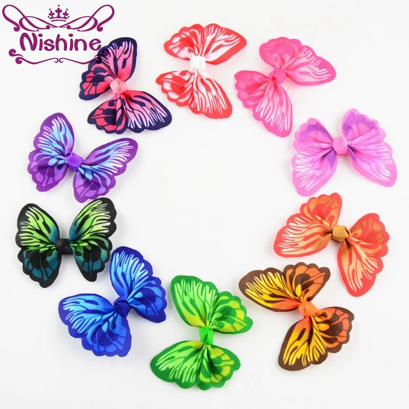 Nishine 100pcs/lot New Printed Butterfly Ribbon Hair Bow For DIY Girls Headband Hair Clips Hair Accessories(Color:10 Colors)
Nishine 100pcs/lot New Printed Butterfly Ribbon Hair Bow For DIY Girls Headband Hair Clips Hair Accessories(Color:10 Colors)