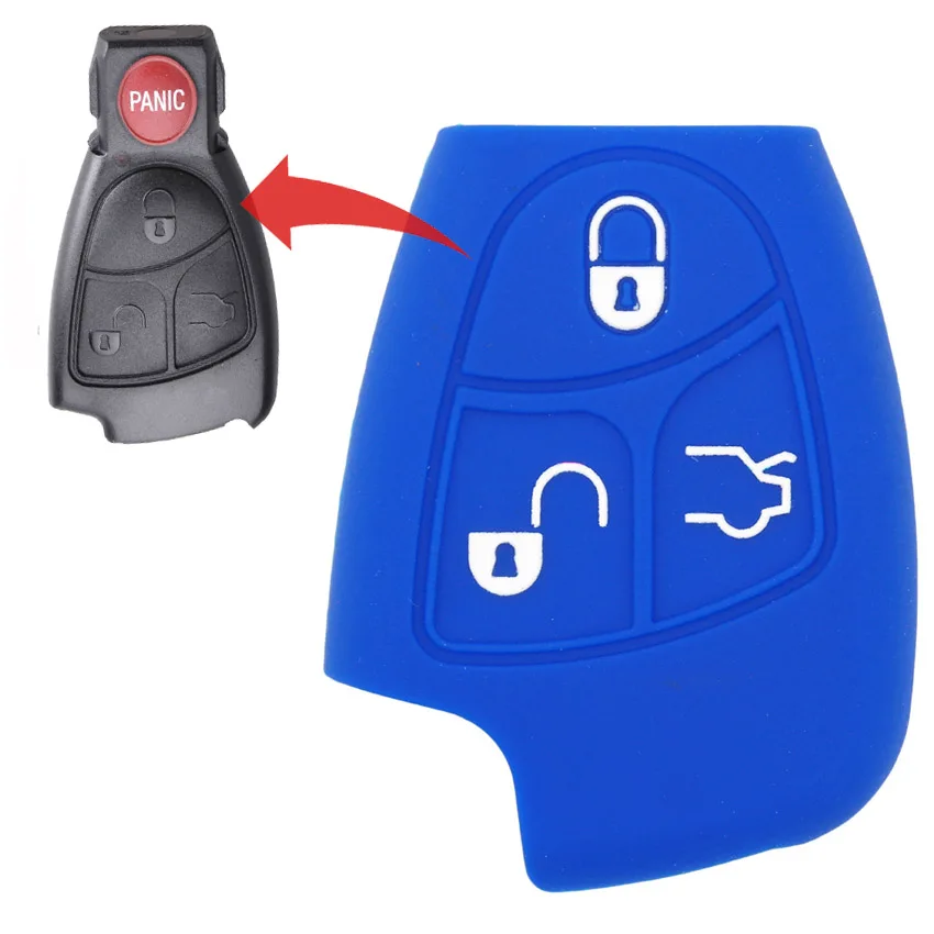 3 Buttons Silicone Car Key Case Cover for Mercedes for Benz W211 W203 CLK C180 E200 AMG C E S Class B C E ML S CLK CL
3 Buttons Silicone Car Key Case Cover for Mercedes for Benz W211 W203 CLK C180 E200 AMG C E S Class B C E ML S CLK CL