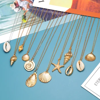 2020 Starfish Pendant Necklaces For Women Vintage Metal Bohemian Choker Necklace Fashion Seashell Chain Necklaces for Party
2020 Starfish Pendant Necklaces For Women Vintage Metal Bohemian Choker Necklace Fashion Seashell Chain Necklaces for Party