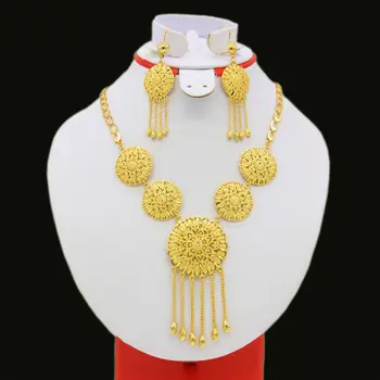 TWO DESIGH New Arab Necklace/Earrings African sets Jewelry Gold Color Eritrea/Ethiopian/Arabic/Oman Habesha Wedding Gifts
TWO DESIGH New Arab Necklace/Earrings African sets Jewelry Gold Color Eritrea/Ethiopian/Arabic/Oman Habesha Wedding Gifts