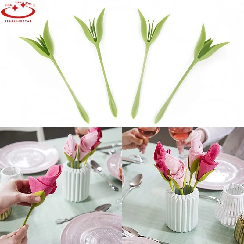 4PCS Creative Rose Napkin Paper Rack For Diner Wedding Party Napkin Paper Holder Table Decoration Gadgets
4PCS Creative Rose Napkin Paper Rack For Diner Wedding Party Napkin Paper Holder Table Decoration Gadgets