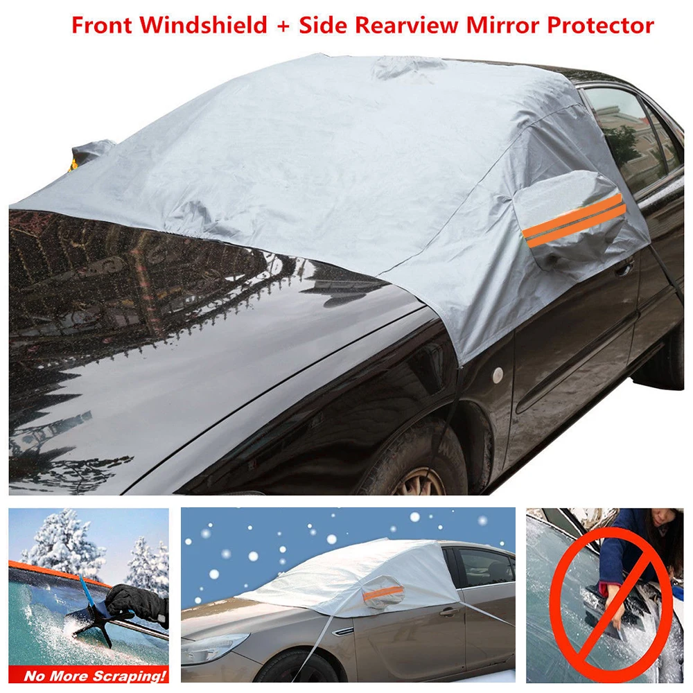 Universal Anti-Frost Heat-proof Front Glass Sunshade Sun Protection Semi-Car Clothing Car Cover R-3909 Exterior Accessories
Universal Anti-Frost Heat-proof Front Glass Sunshade Sun Protection Semi-Car Clothing Car Cover R-3909 Exterior Accessories