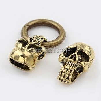 1set /lot Hole Size 5*11mm Zinc Alloy Vintage Antique Silver Skull Bracelet Connector For Flat Leather Cord Findings F1973
1set /lot Hole Size 5*11mm Zinc Alloy Vintage Antique Silver Skull Bracelet Connector For Flat Leather Cord Findings F1973