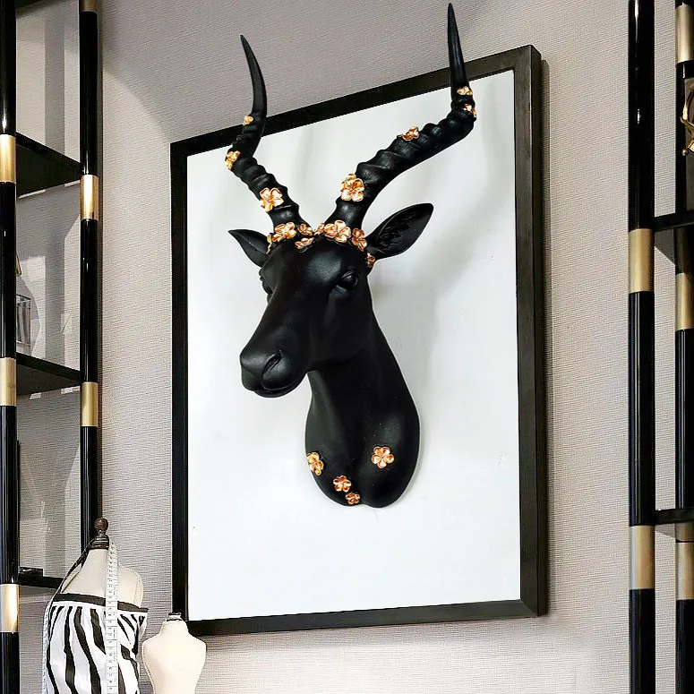 Antelope Head Wall Decoration Living Room Bar Background Wall Decoration Three-dimensional Creative Resin Animal Head Hanging Pe
Antelope Head Wall Decoration Living Room Bar Background Wall Decoration Three-dimensional Creative Resin Animal Head Hanging Pe