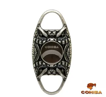 COHIBA Snake Face Pocket Antique Copper Stainless Steel Double Blade Cuban Cigar Scissors Cigar Cutter (Silver /Gold)HB-J01
COHIBA Snake Face Pocket Antique Copper Stainless Steel Double Blade Cuban Cigar Scissors Cigar Cutter (Silver /Gold)HB-J01