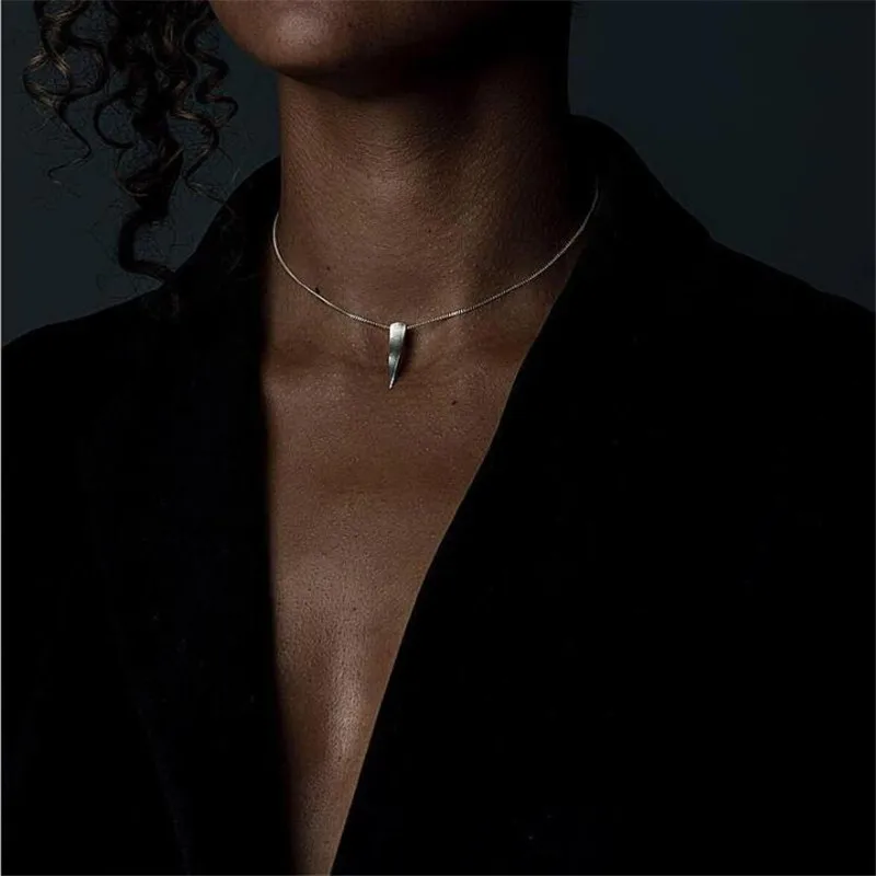 Simple Vintage Silver Cones Pendant Necklace Silver Color Clavicle Choker For Women Party Wedding Gift
Simple Vintage Silver Cones Pendant Necklace Silver Color Clavicle Choker For Women Party Wedding Gift