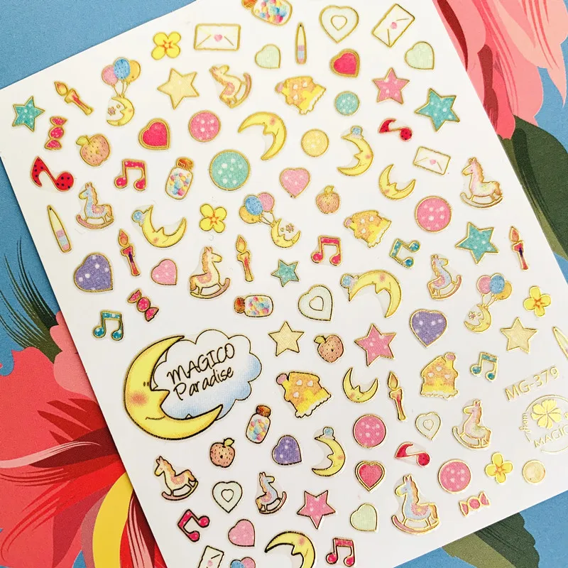Newest MG-379 Phnom Penh Moon 3d nail art sticker nail decal stamping export japan designs rhinestones decorations
Newest MG-379 Phnom Penh Moon 3d nail art sticker nail decal stamping export japan designs rhinestones decorations