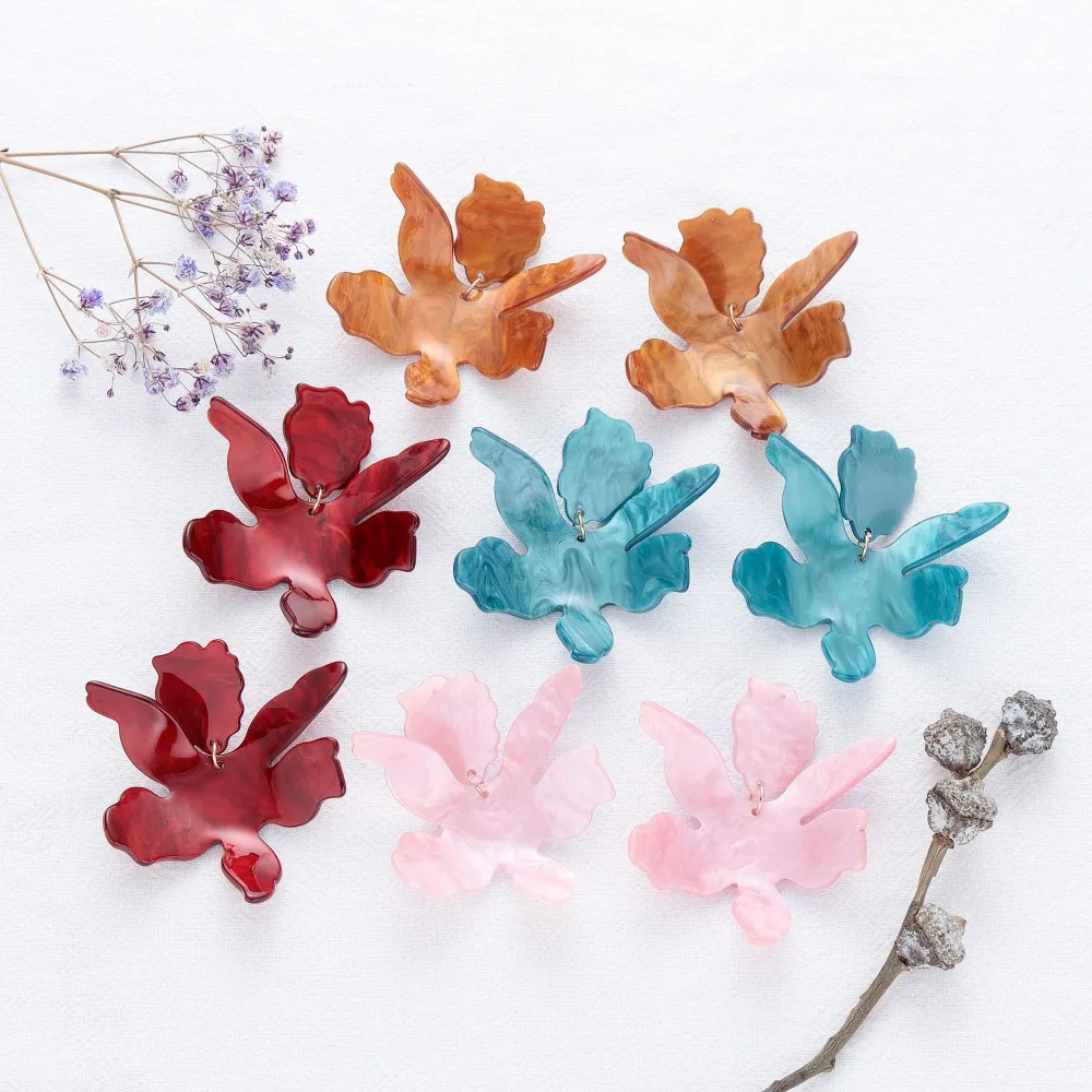 Irregular 4 Colors Flower Shape Acrylic Earrings for Women Bohemian Acetic Acid Plate Long Drop Earring Female Fashion Jewelry
Irregular 4 Colors Flower Shape Acrylic Earrings for Women Bohemian Acetic Acid Plate Long Drop Earring Female Fashion Jewelry