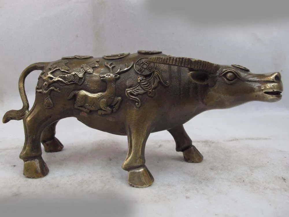 4 Chinese Folk Classical Copper Bronze Made deer OX Bull fengshui wealth Statue SD 506
4 Chinese Folk Classical Copper Bronze Made deer OX Bull fengshui wealth Statue SD 506