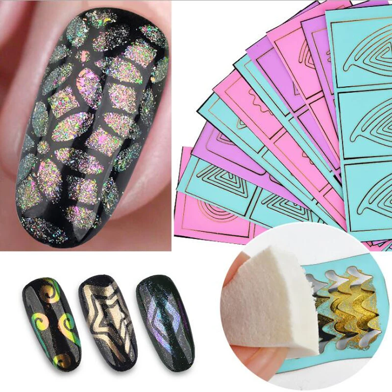 10 PCS Set Nail Art Hollow Stickers & Painting Template, Manicure Tips DIY Mixed Colorful Decorations Stickers
10 PCS Set Nail Art Hollow Stickers & Painting Template, Manicure Tips DIY Mixed Colorful Decorations Stickers