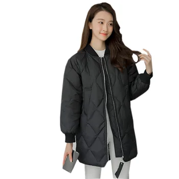 Spring Autumn Women Long Light Thin Down Jackets Fashion O-neck Loose Down Coat 90% White Duck Down Jacket Outwears YP2058 
Spring Autumn Women Long Light Thin Down Jackets Fashion O-neck Loose Down Coat 90% White Duck Down Jacket Outwears YP2058